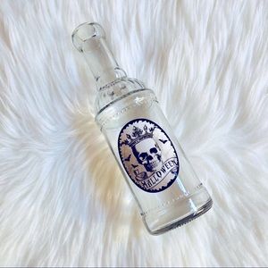 Skull Head Halloween Glass Potion Bottle 1 pc